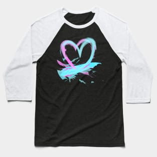 Artistic Heart Baseball T-Shirt